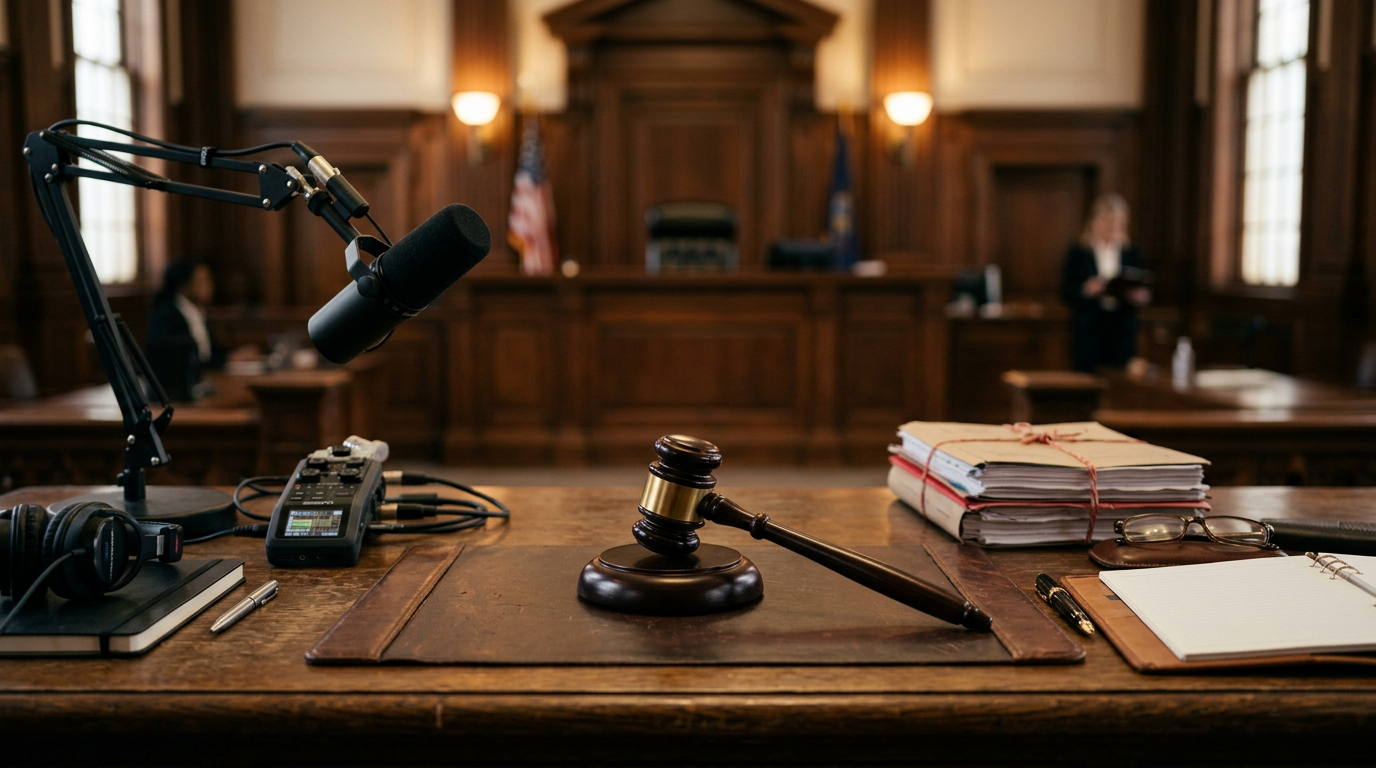 Courtroom Audio Forensic Studio Banner